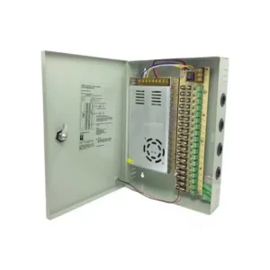 FUENTE PARA 18CH CON GABINETE METALICO 12VDC/20AMP